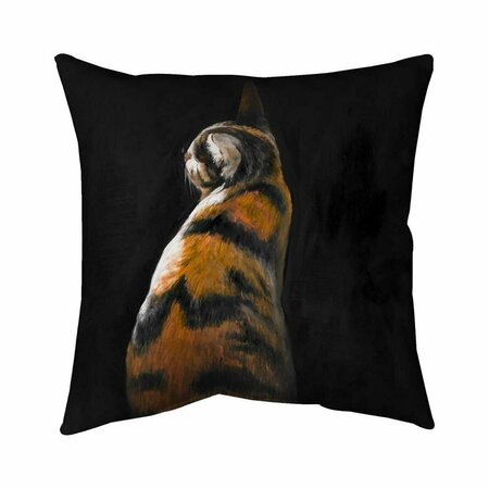 BEGIN HOME DECOR 20 x 20 in. Spotted Cat-Double Sided Print Indoor Pillow 5541-2020-AN167